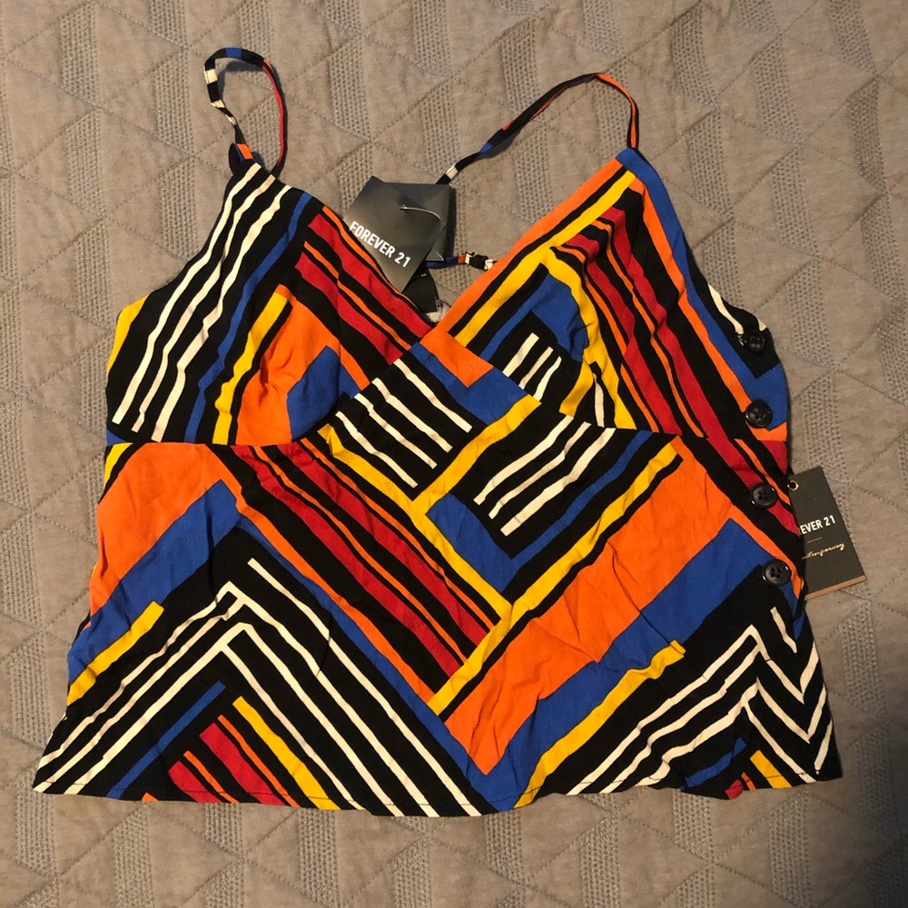 Woven spaghetti strap top